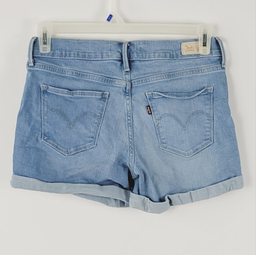 LEVI'S Denim Blue Jean Shorts Size 27 - Picture 4 of 7